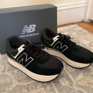 New Balance Black and White Sneakers
